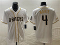Ketel Marte #4 Arizona Diamondbacks Cool Base Baseball Jerse Limited Jersey - White Gold