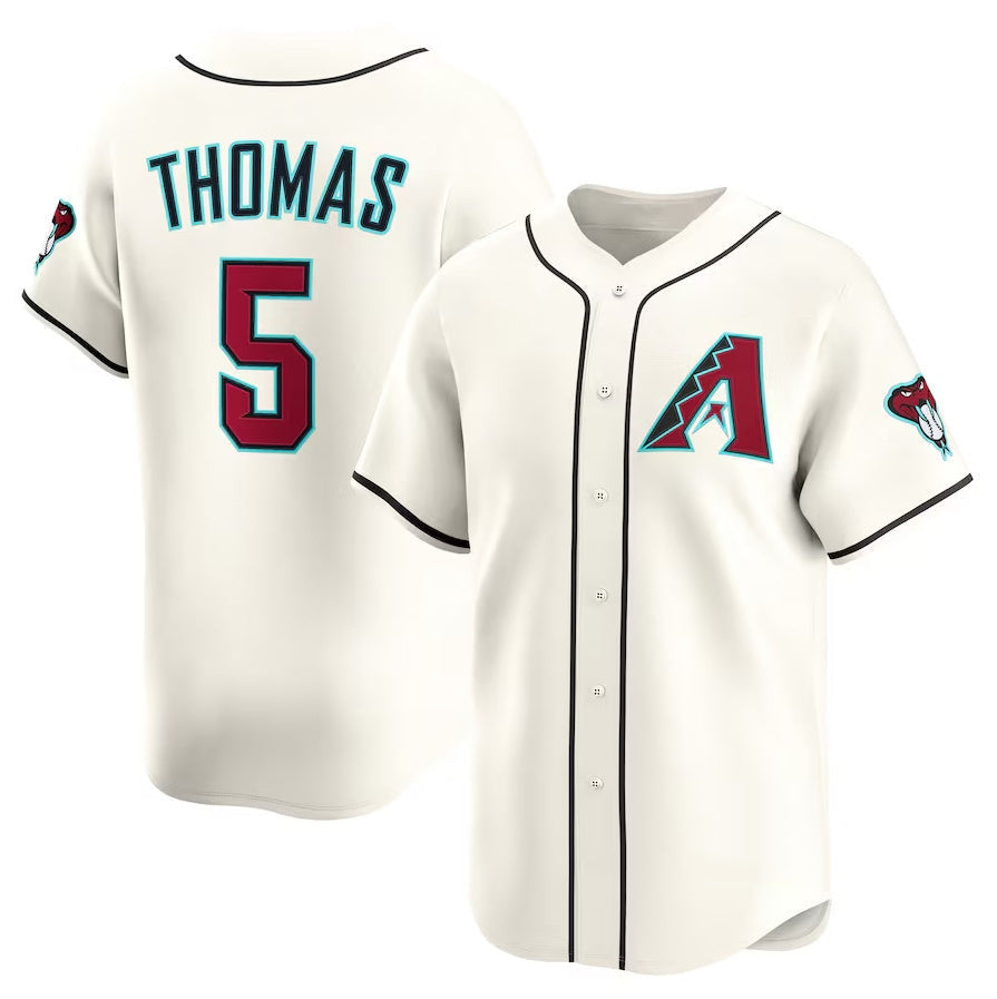 Alek Thomas #5 Arizona Diamondbacks Alternate Limited Stit Player Jersey - Cream