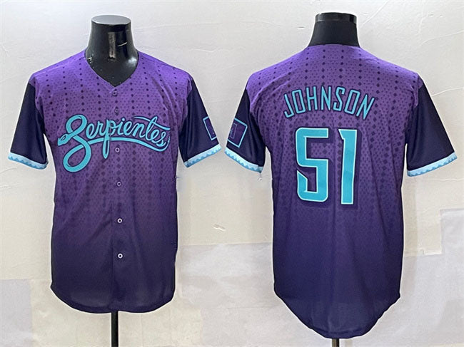 Randy Johnson #51 Arizona Diamondbacks 2025 City Connect Limited Jersey - Purple