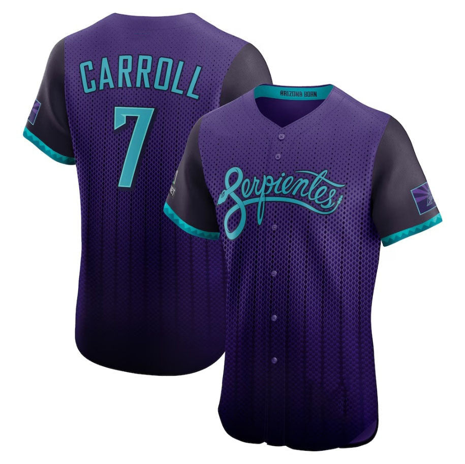 Corbin Carroll #7 Arizona Diamondbacks 2025 City Connect Elite P Player Jersey