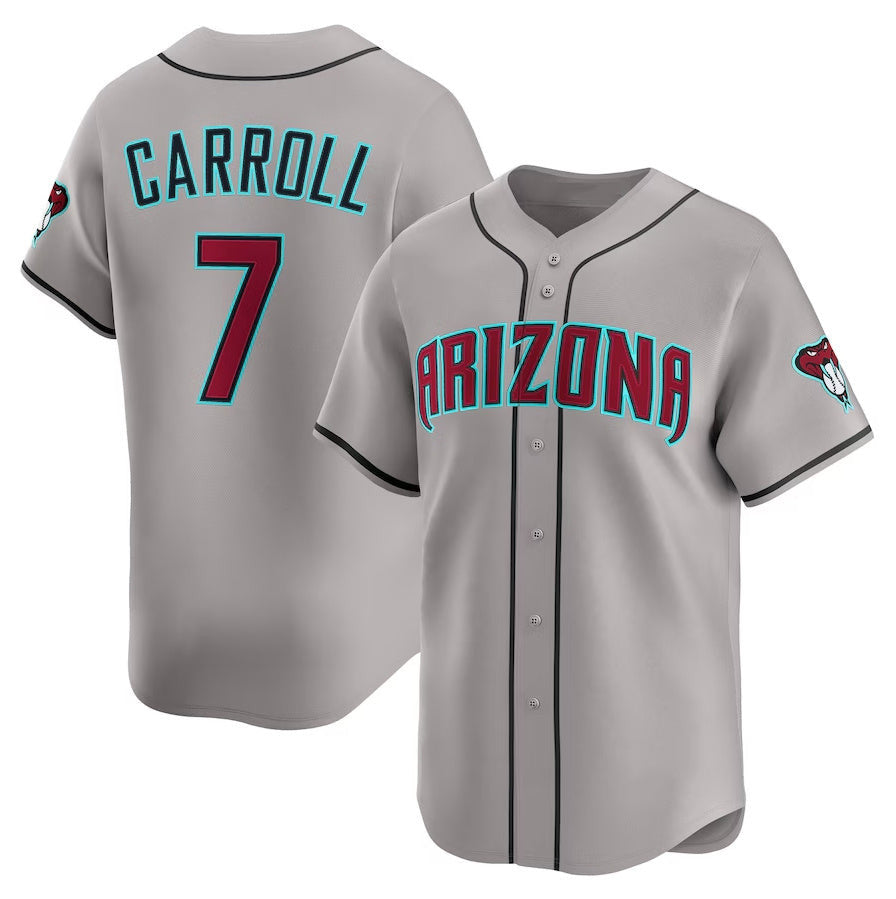 Corbin Carroll #7 Arizona Diamondbacks Alternate Limited St Player Jersey - Gray