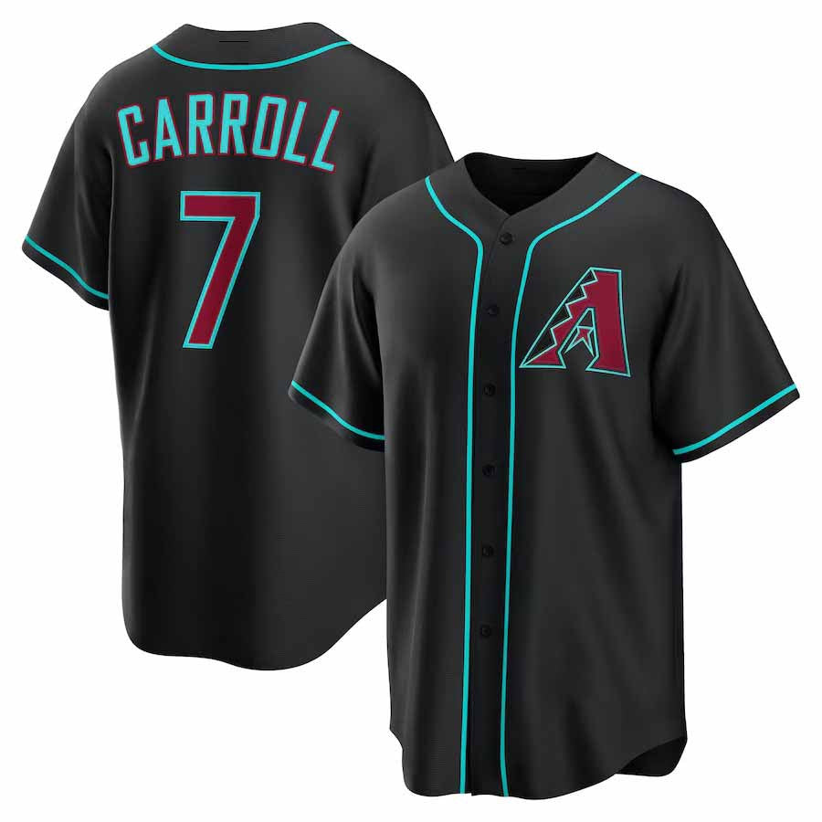 Corbin Carroll #7 Arizona Diamondbacks Alternate Limited Baseball Jersey - Black