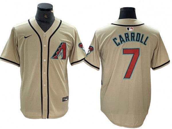 Corbin Carroll #7 Arizona Diamondbacks 2024 Limited Cool Base Jersey - Cream