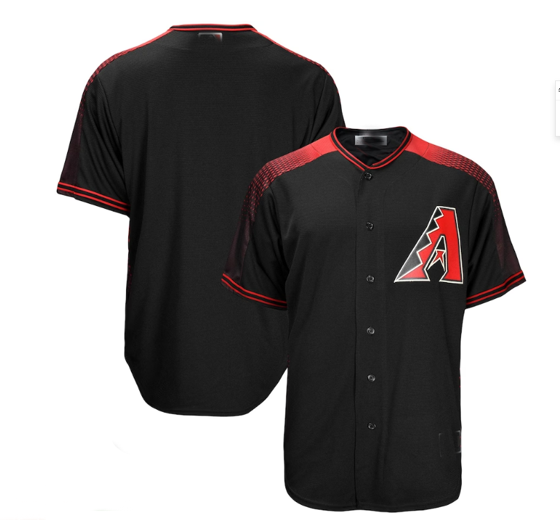 Arizona Diamondbacks Big & Tall Limited Stitches Baseball Je Team Jersey - Black