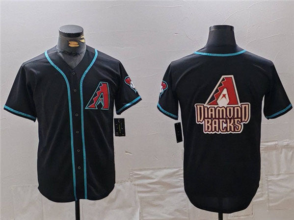 Arizona Diamondbacks Team Big Logo Limited Cool Base Baseball Jersey - Black