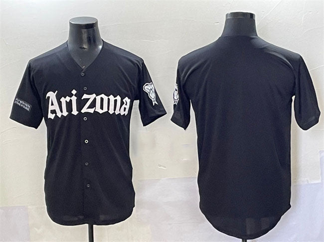 Gothic Desert Arizona Diamondbacks Blank ' Fang Edition' Vapor Premier Limi Jersey - Black