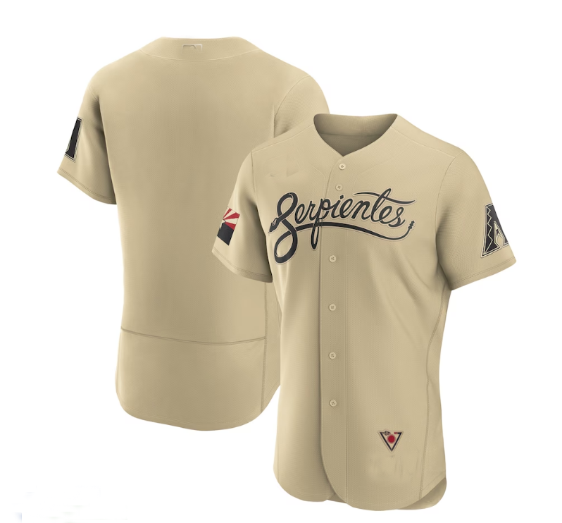 Arizona Diamondbacks City Connect Stitches Baseball Jers Authentic Jersey - Gold