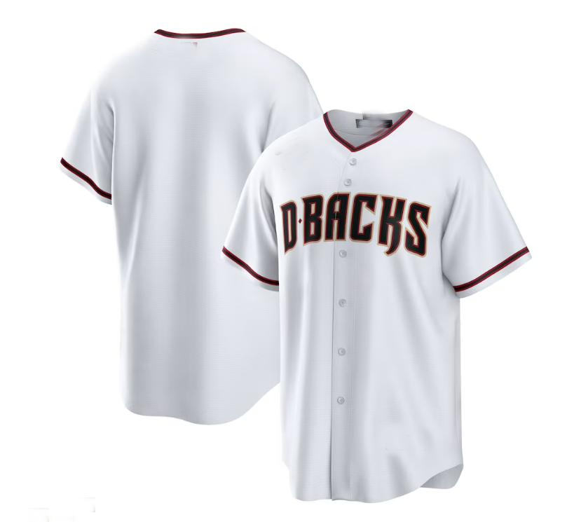Arizona Diamondbacks Home Blank Stitches Baseball Jerseys Limited Jersey - White