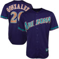Luis Gonzalez #20 Arizona Diamondbacks Limited Throwback Jersey - Purple