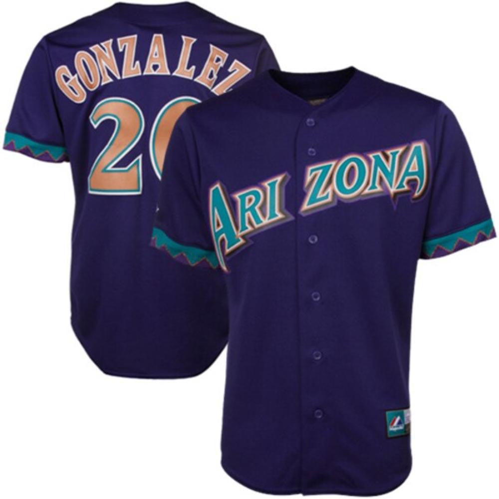 Luis Gonzalez #20 Arizona Diamondbacks Limited Throwback Jersey - Purple