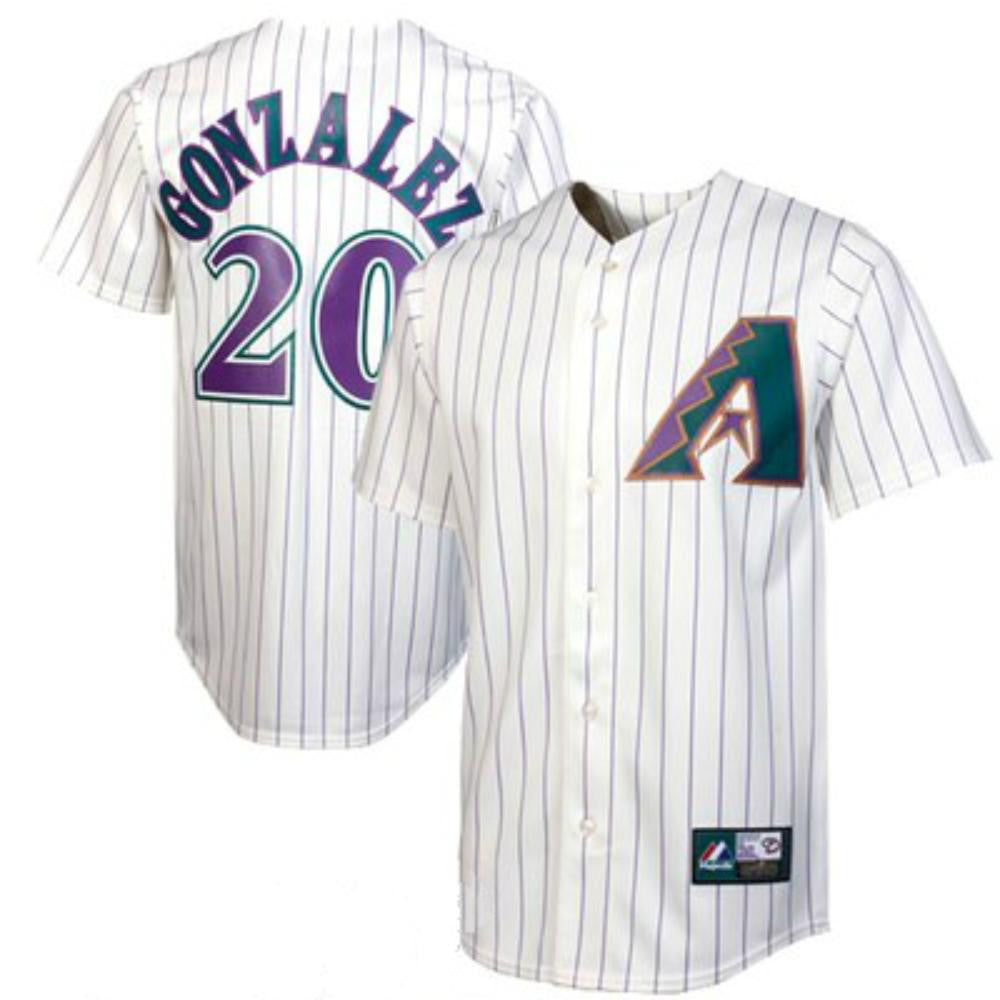 Luis Gonzalez #20 Arizona Diamondbacks Limited Throwback Jersey - White