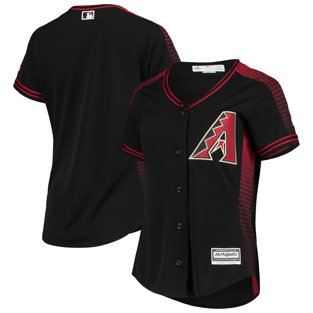 Arizona Diamondbacks Majestic Womens Alternate Limited Team Jersey - Black