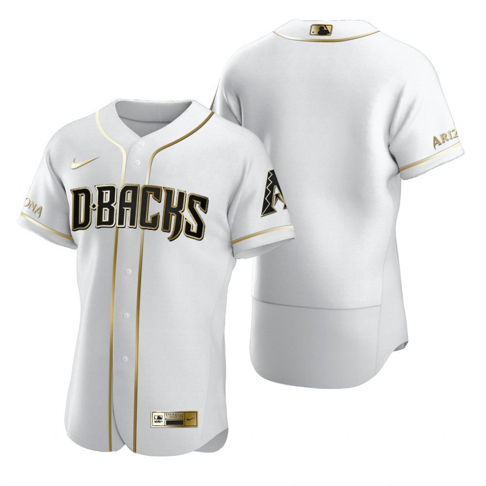 Arizona Diamondbacks Brandedition White Gift Diamondbacks Fans Limited Jersey - Golden