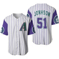 Randy Johnson #51 Arizona Diamondbacks 2020 Inspired Limited Baseball Jersey - White Purple