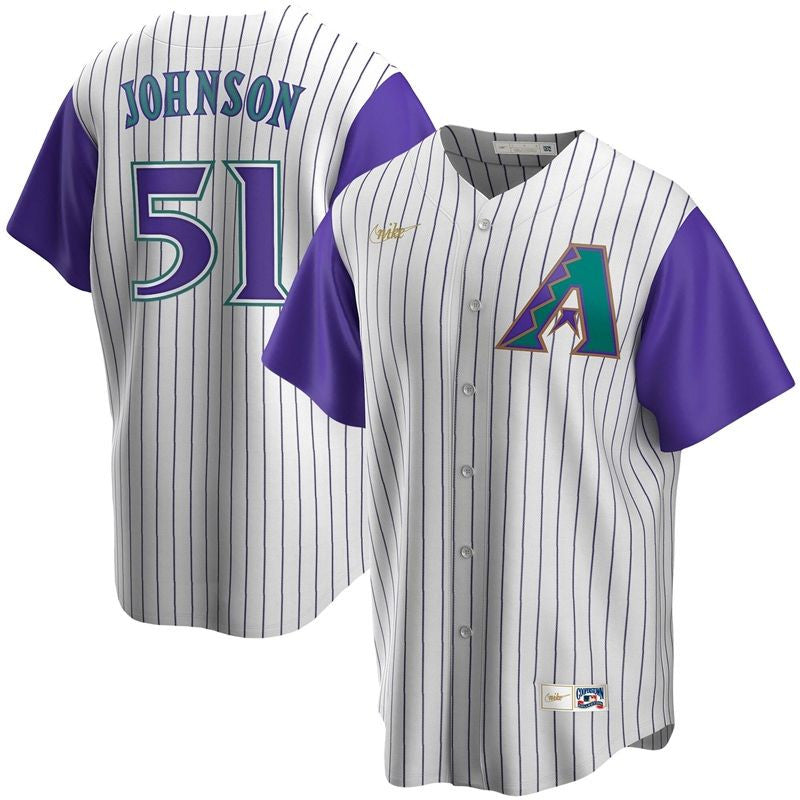 Randy Johnson #51 Arizona Diamondbacks 2020 Limited Jersey - White Purple