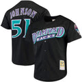 Randy Johnson #51 Arizona Diamondbacks Throwback Mesh Limited Jersey - Black