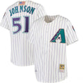 Randy Johnson #51 Arizona Diamondbacks 2001 Limited Throwback Jersey - White