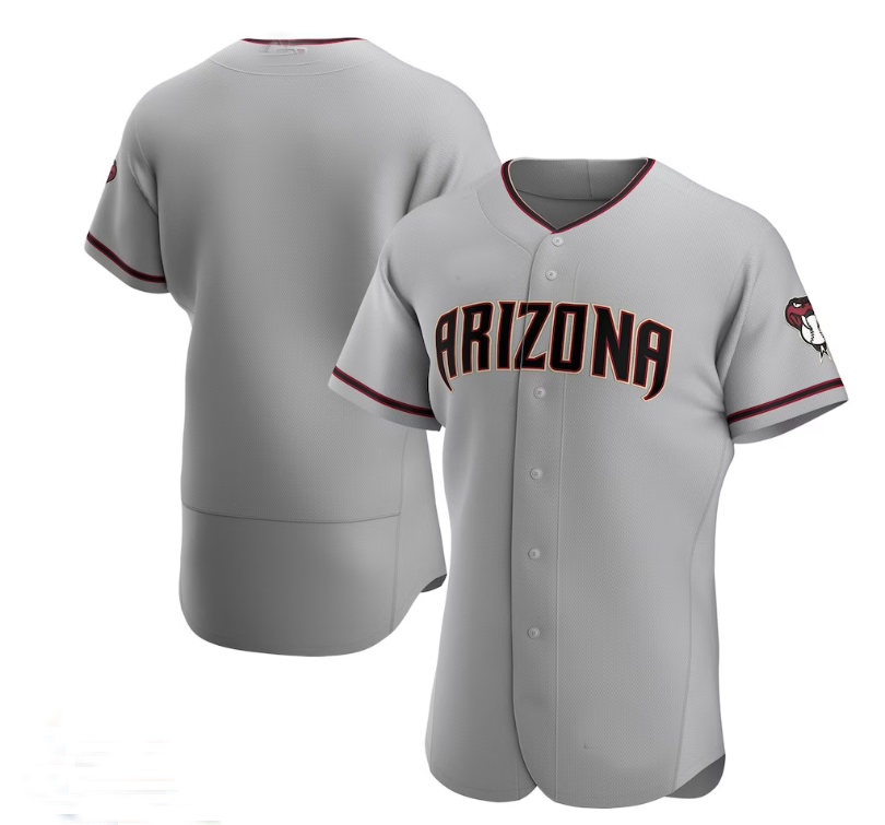 Arizona Diamondbacks Road Authentic Stitches Baseball Jerseys Team Jersey - Gray