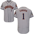Carlos Correa #1 Houston Astros 2019 Flexbase Authentic World Series Bound Baseball Jersey - Grey