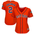 Alex Bregman #2 Houston Astros Womens 2019 Alternate World Series Bound Limited Baseball Jersey - Orange