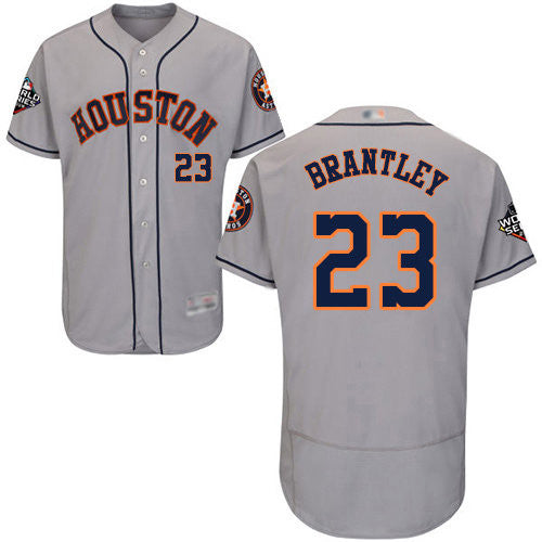 Michael Brantley #23 Houston Astros 2019 Flexbase Authentic World Series Bound Baseball Jersey - Grey