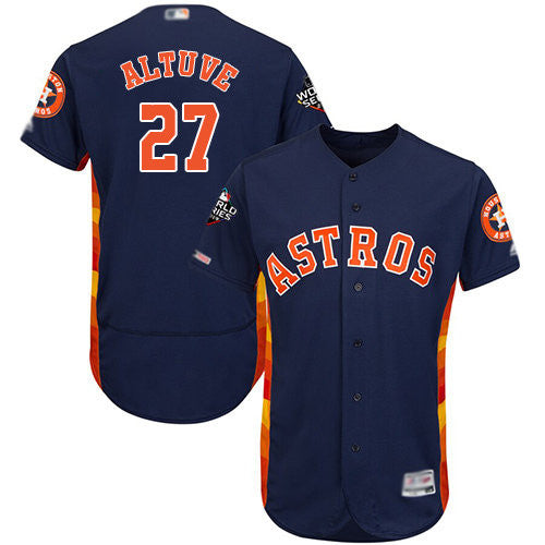 Jose Altuve #27 Houston Astros 2019 Flexbase Authentic World Series Bound Baseball Jersey - Navy Blue