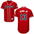 Ronald Acuna Jr #13 Atlanta Braves Flexbase Authentic Baseball Jersey - Red