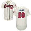Preston Tucker #20 Atlanta Braves Flexbase Authentic Baseball Jersey - Cream
