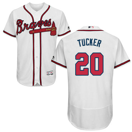 Preston Tucker #20 Atlanta Braves Flexbase Authentic Baseball Jersey - White