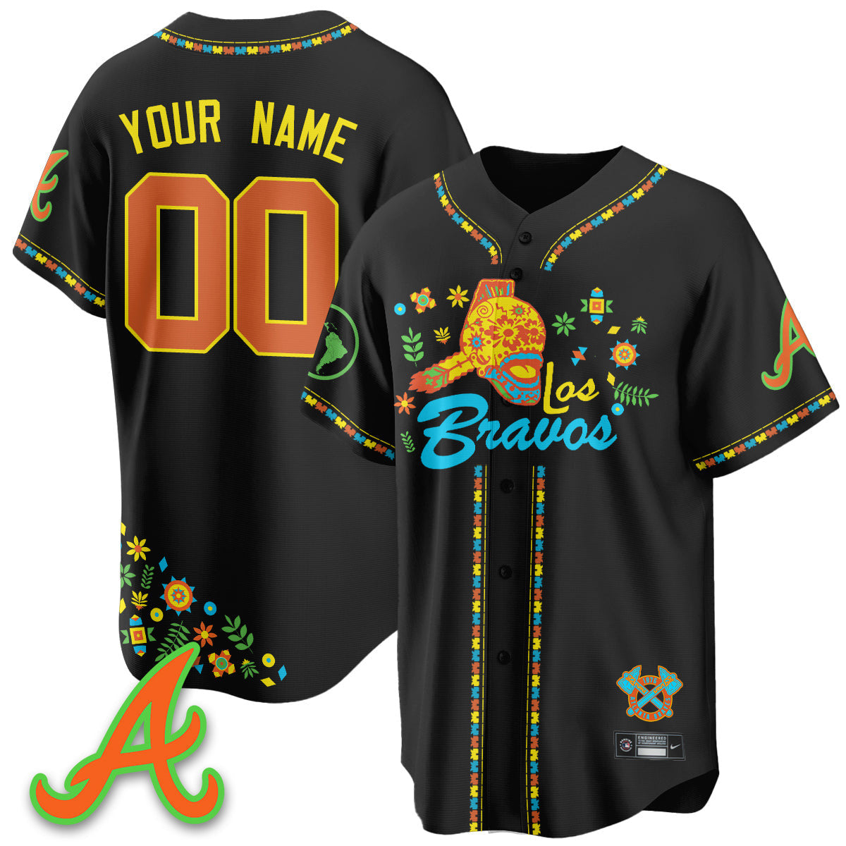 Atlanta Braves 2025 "Los Bravos" V2 Limited Custom Jersey