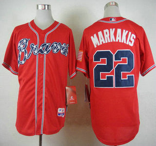Nick Markakis #22 Atlanta Braves 2014 Alternate Limited Cool Base Jersey - Red