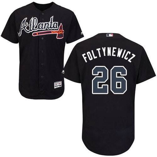 Mike Foltynewicz #26 Atlanta Braves Flexbase Authentic Baseball Jersey - Navy Blue