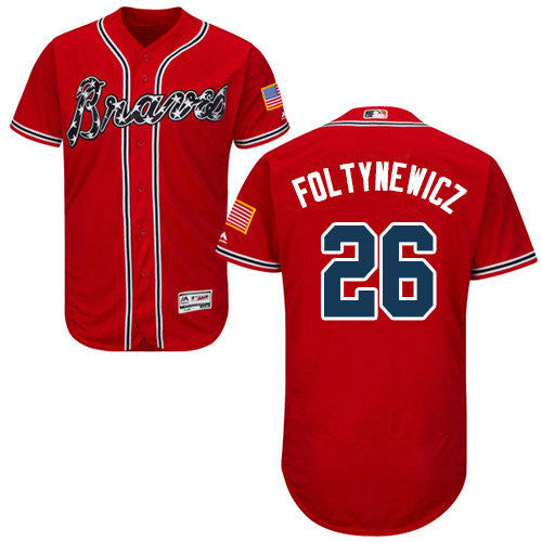 Mike Foltynewicz #26 Atlanta Braves Flexbase Authentic Baseball Jersey - Red