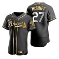Fred Mcgriff #27 Atlanta Braves Brandedition Black Gift Braves Fans Limited Jersey - Golden