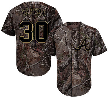 Orlando Cepeda #30 Atlanta Braves Realtree Limited Cool Base Jersey - Camo