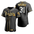 Greg Maddux #31 Atlanta Braves Brandedition Black Gift Braves Fans Limited Jersey - Golden