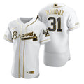 Greg Maddux #31 Atlanta Braves Brandedition White Gift Braves Fans Limited Jersey - Golden