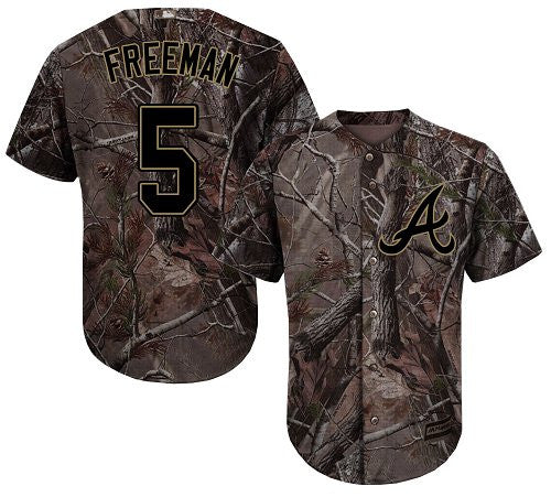 Freddie Freeman #5 Atlanta Braves Realtree Limited Cool Base Jersey - Camo