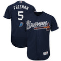 Freddie Freeman #5 Atlanta Braves 2018 Spring Training Authentic Flex Base Jersey - Navy Blue