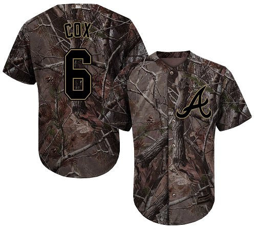 Bobby Cox #6 Atlanta Braves Realtree Limited Cool Base Jersey - Camo