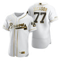 Luke Jackson #77 Atlanta Braves Brandedition White Gift Braves Fans Limited Jersey - Golden