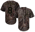 Jace Peterson #8 Atlanta Braves Realtree Limited Cool Base Jersey - Camo