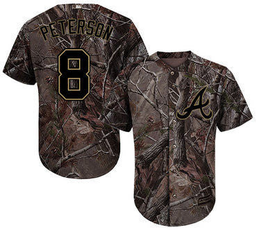 Jace Peterson #8 Atlanta Braves Realtree Limited Cool Base Jersey - Camo