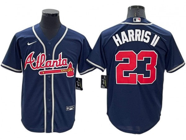 Michael Harris Ii #23 Atlanta Braves Alternate Limited Cool Base Jersey - Navy