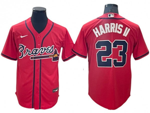 Michael Harris Ii #23 Atlanta Braves Alternate Limited Cool Base Jersey - Red