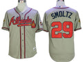 John Smoltz #29 Atlanta Braves 1995 Limited Throwback Jersey - Gray