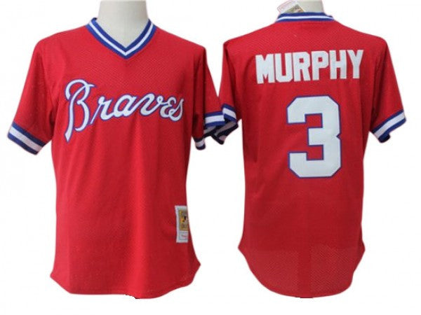 Dale Murphy #3 Atlanta Braves Cooperstown Mesh Batting Practice Jerse Limited Jersey