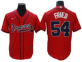 Max Fried #54 Atlanta Braves Alternate Limited Cool Base Jersey - Red