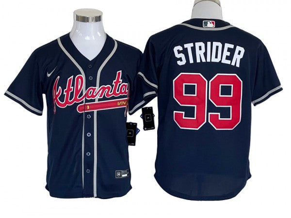 Spencer Strider #99 Atlanta Braves Limited Cool Base Jersey - Navy