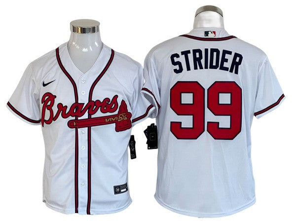 Spencer Strider #99 Atlanta Braves Limited Cool Base Jersey - White